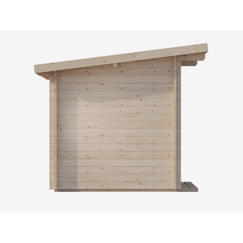 SaunaLife Garden Series G4 Outdoor Sauna for 6 People (With 2 Large Windows)
