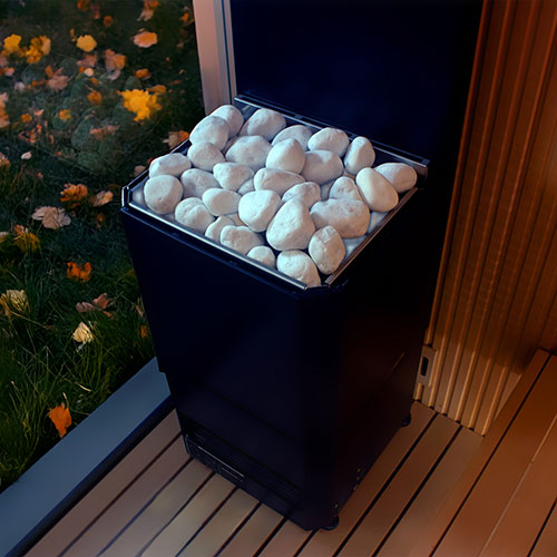 Saunum Air L 15 Sauna Heater w/ Climate Equalizer (15.2kW - Black - 240V)