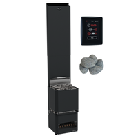 Saunum Air L 10 Sauna Heater Package (9.8kW Black Heater + AirIQ Wi-Fi Control Unit + Stones)