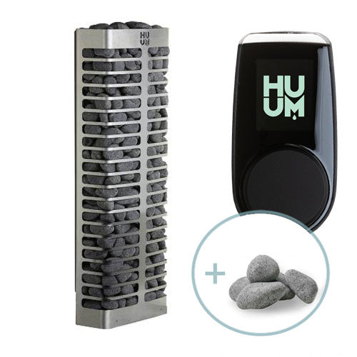 HUUM Steel Mini 4 Sauna Heater Package (3.5kW Heater + Control Unit + Stones)
