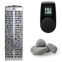 HUUM Steel 11 Sauna Heater Package (10.5kW Electric Heater + Control Unit + Stones)
