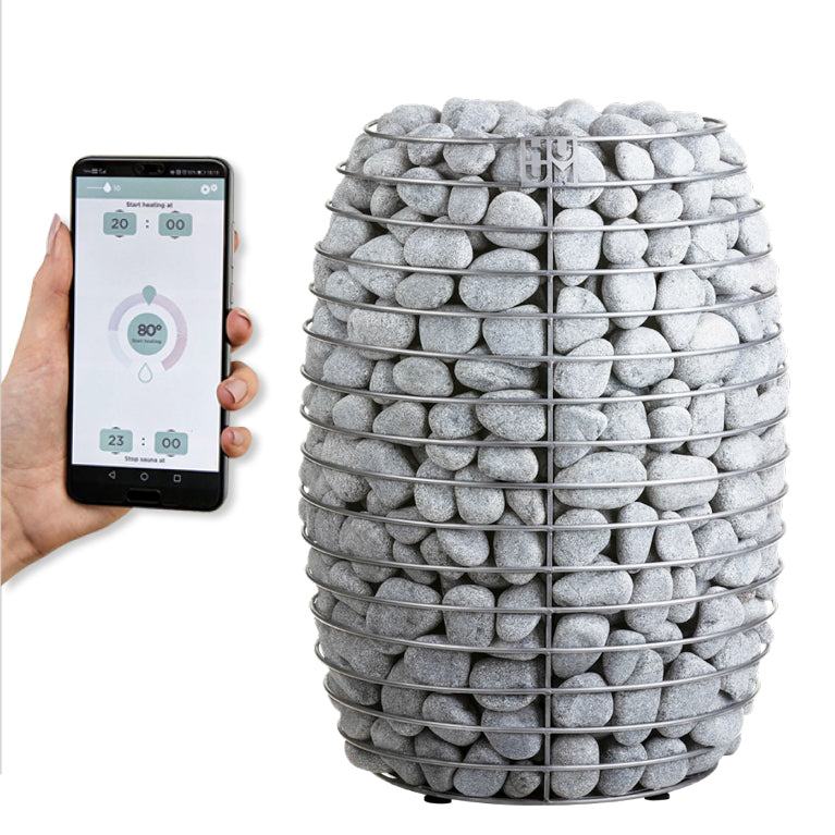 HUUM Hive 15 Sauna Heater Package (15.0kW Heater + Control Unit + Extension Box + Stones)