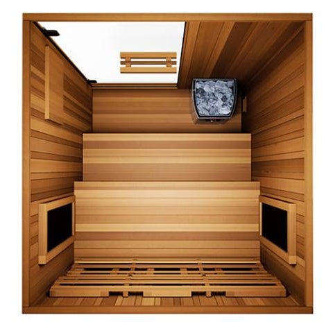Finnmark FD-4 Trinity Infra-Steam Sauna for 2 People (Infrared + Steam + Red Light All-In-One Sauna)