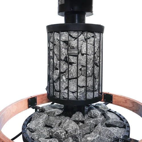 Harvia Legend 150 Sauna Stove Deluxe Package w/ Water Heater - Black (16kW Wood Stove + 8 Accessories)