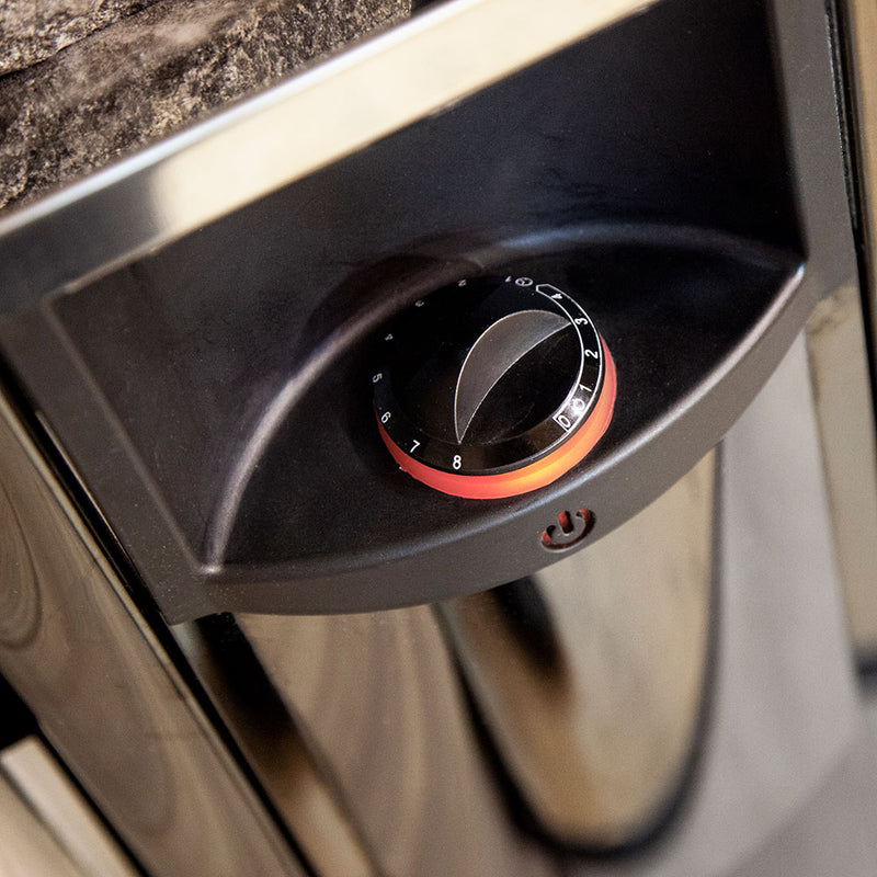 Harvia The Wall Series SW80 Sauna Heater w/ Built-In Controls (8.0kW - 240V - Black Stainless Steel)