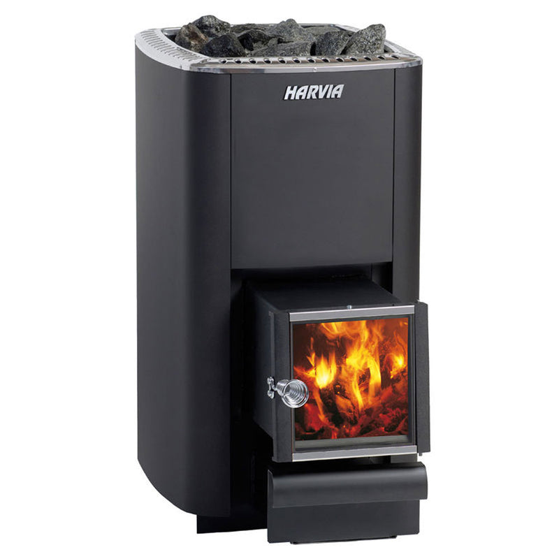 Harvia M Series M3 SL Wood-Burning Sauna Stove With Exterior Feed (16.5kW)