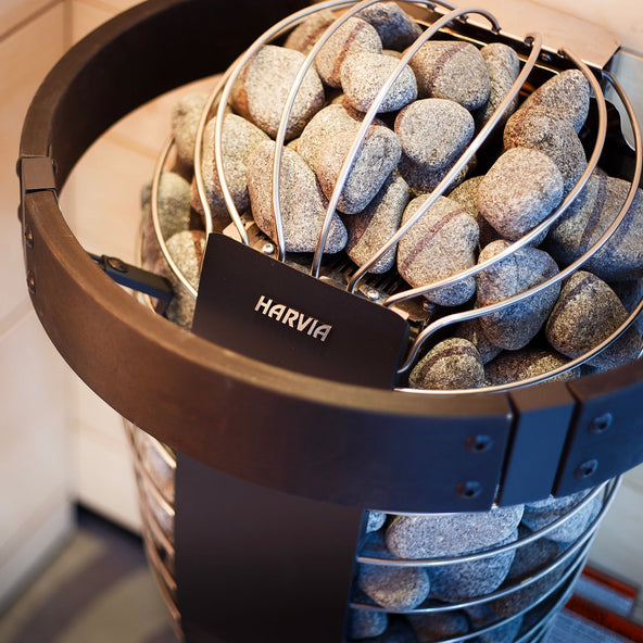 Harvia Spirit SP90E Sauna Heater Package (9.0kW Electric Heater + Control Unit + Stones)