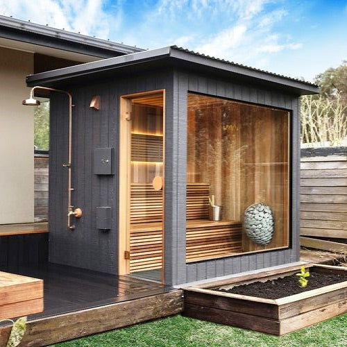 HUUM Drop 9 Sauna Heater Package (9.0kW Electric Heater + Control Unit + Stones)