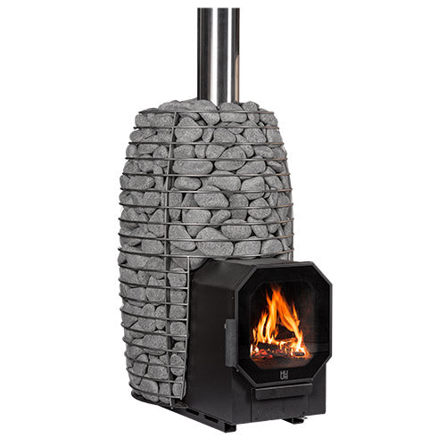 HUUM Hive Flow LS Wood-Burning Sauna Stove With Firebox Extension (9.8kW)