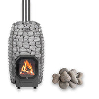 HUUM Hive Flow Mini Sauna Stove Package (8.5kW Wood-Burning Stove + Stones)