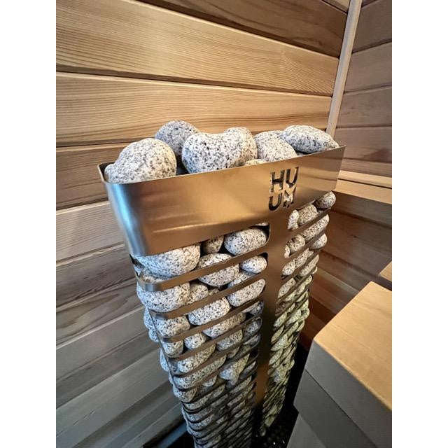 HUUM Steel Mini 4 Sauna Heater Package (3.5kW Heater + Control Unit + Stones)