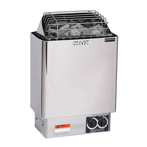 Harvia KIP60B Stainless Steel Sauna Heater With Built-In Controls (6.0kW)