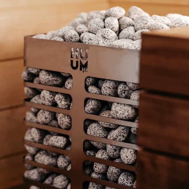 HUUM Steel 6 Sauna Heater Package (6.0kW Electric Heater + Control Unit + Stones)