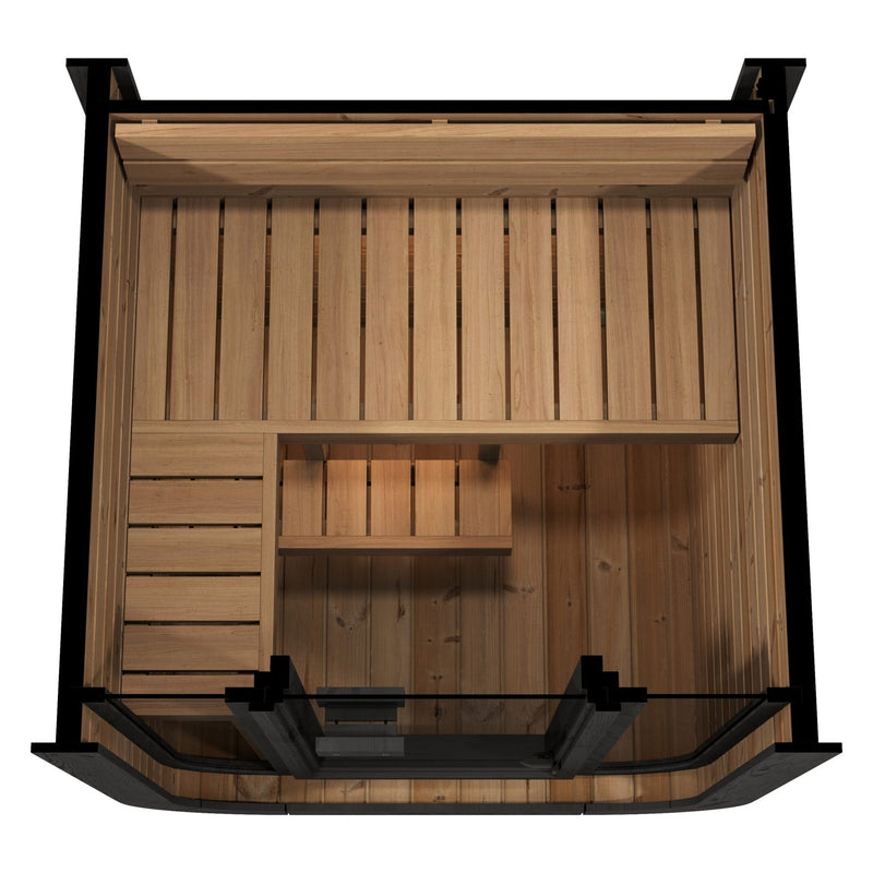 SaunaLife Cube Series CL3G Outdoor Sauna for 2 People