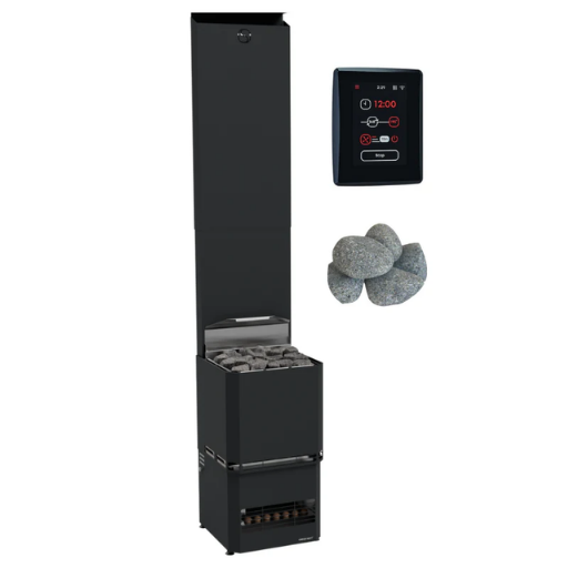 Saunum Air L 15 Sauna Heater Package (15.2kW Stainless Steel Heater + AirIQ Wi-Fi Control Unit + Stones)