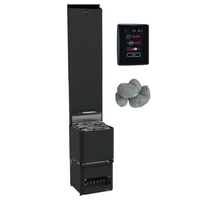 Saunum Air L 10 Sauna Heater Package (9.8kW Stainless Steel Heater + AirIQ Wi-Fi Control Unit + Stones)