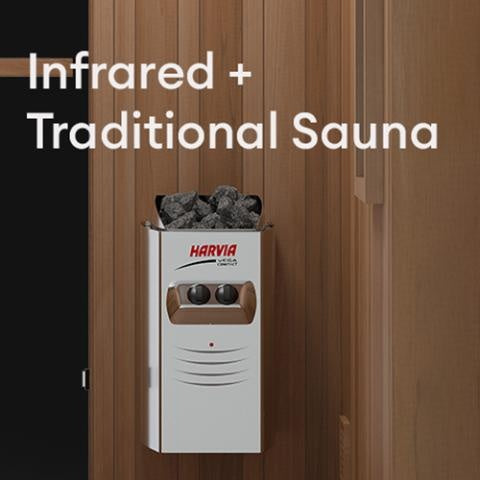 Finnmark FD-4 Trinity Infra-Steam Sauna for 2 People (Infrared + Steam + Red Light All-In-One Sauna)