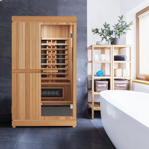 Finnmark FD-4 Trinity Infra-Steam Sauna for 2 People (Infrared + Steam + Red Light All-In-One Sauna)