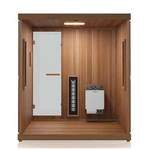 Finnmark FD-5 Trinity XL Infra-Steam Sauna for 4 People (Infrared + Steam + Red Light All-In-One Sauna)